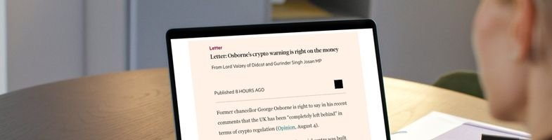FT Open Letter: Osborne’s crypto warning is right on the money