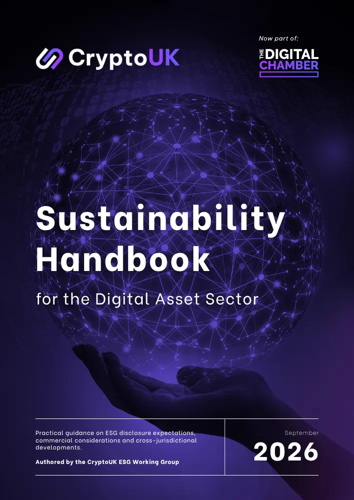 CryptoUK Sustainability Handbook 2026 Cover
