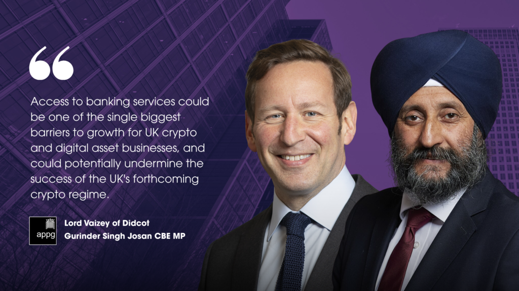 Crypto and Digital Assets APPG Writes to CEOs of All Major UK Banks Over Banking Access Concerns